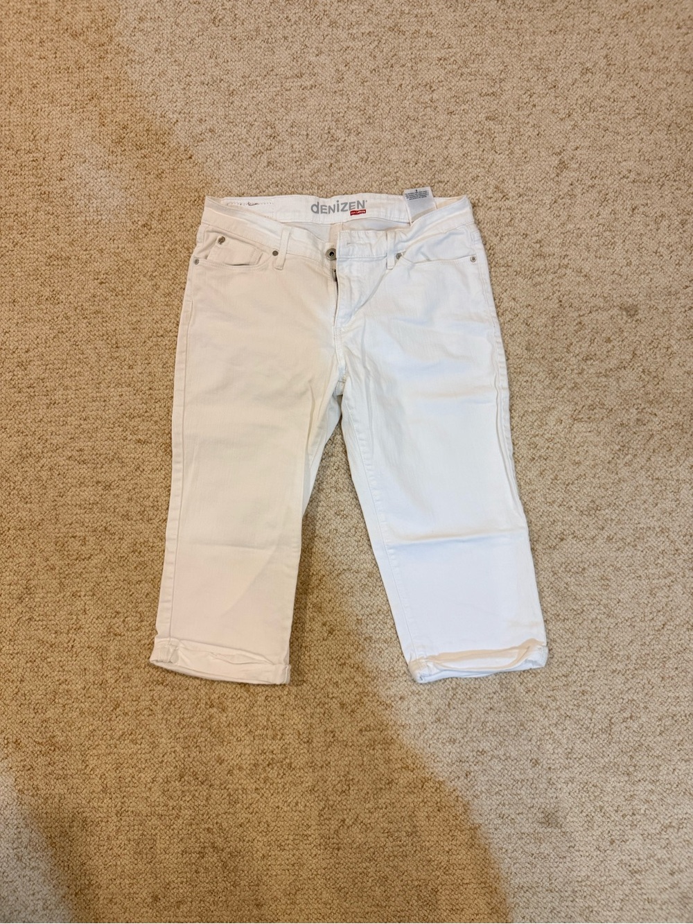 Vintage Denizen from Levi's White Women's Crop Jeans
